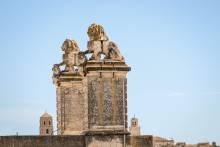 Admiring architectural beauty